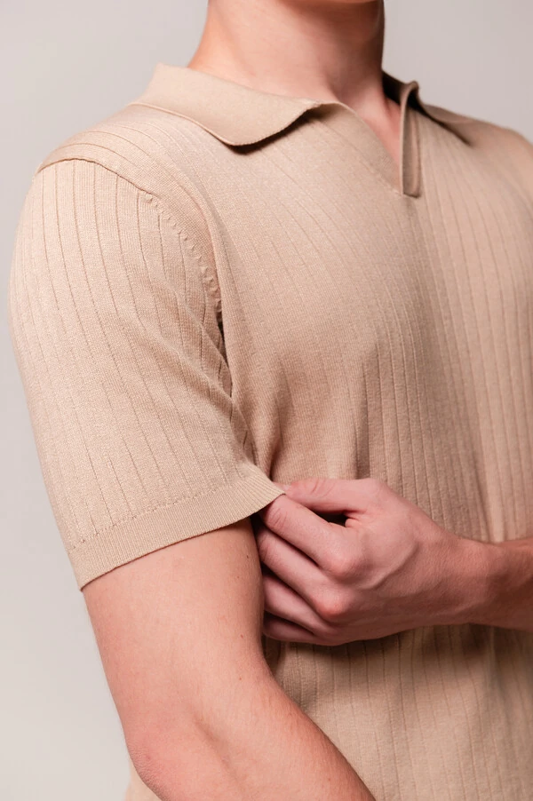 Camisa Polo Canelada