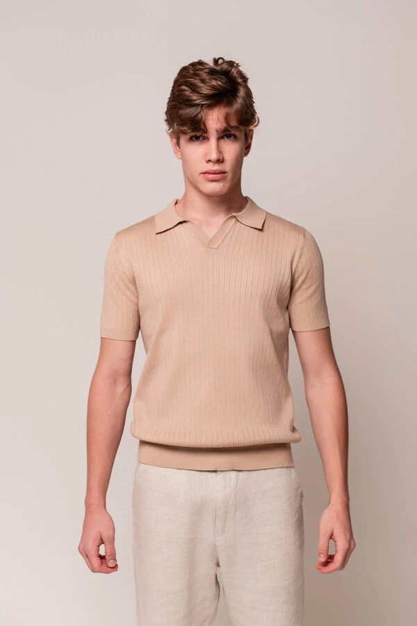 Camisa Polo Canelada