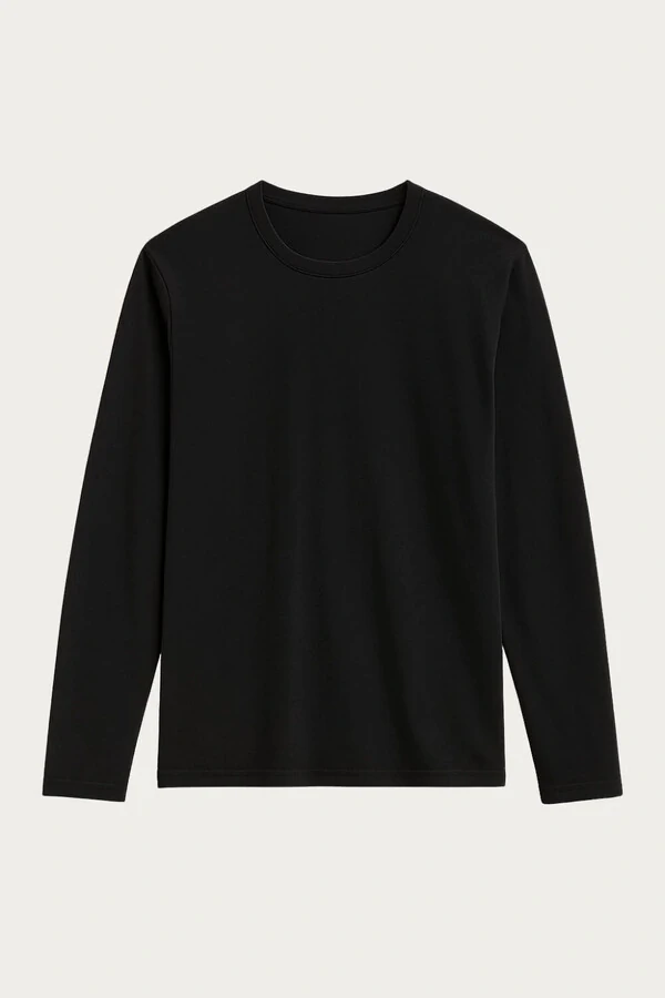 Camiseta Manga Longa de Algodão Egípcio