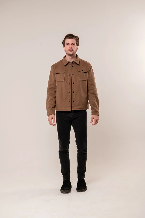 Jaqueta Overshirt Suede