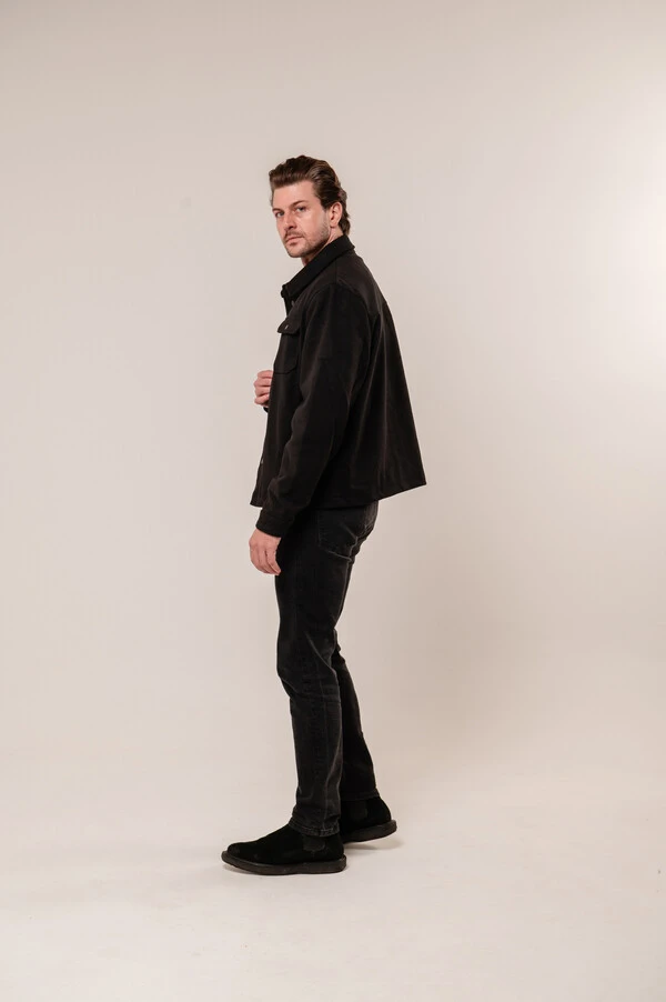 Jaqueta Overshirt Suede