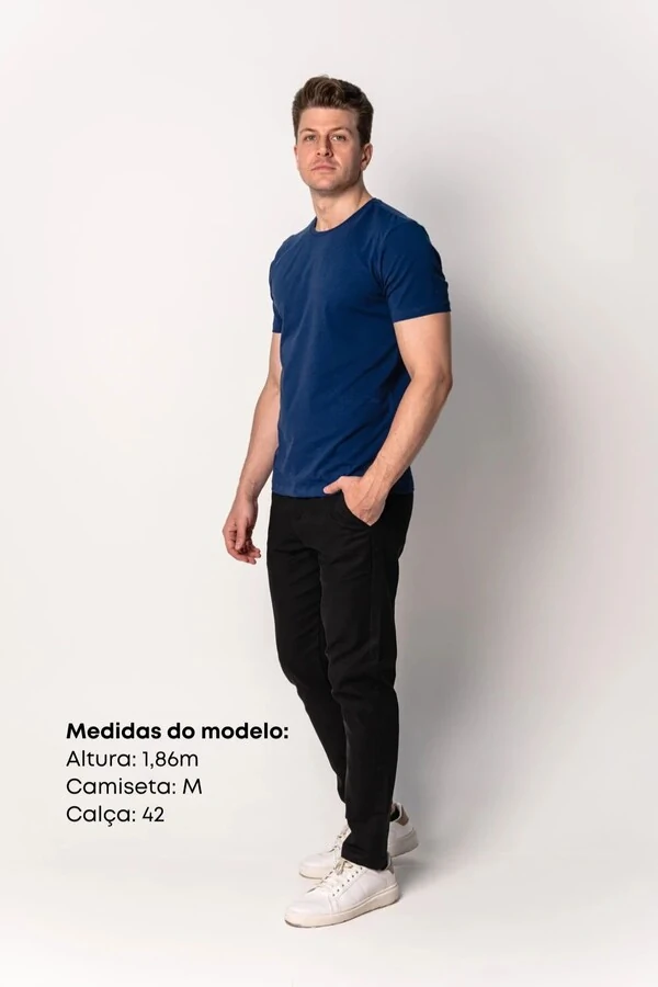 Camiseta Básica de Algodão Egípcio