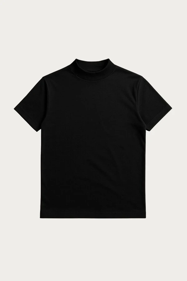 Camiseta Gola Alta Algodão Egípcio 140