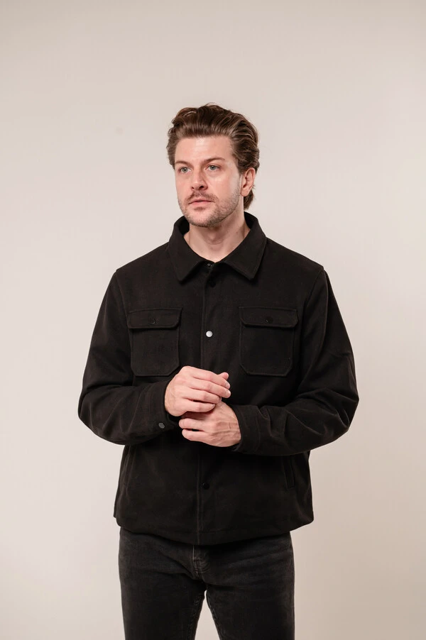Jaqueta Overshirt Suede