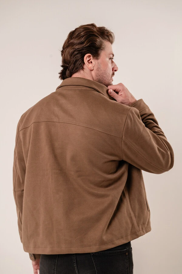 Jaqueta Overshirt Suede