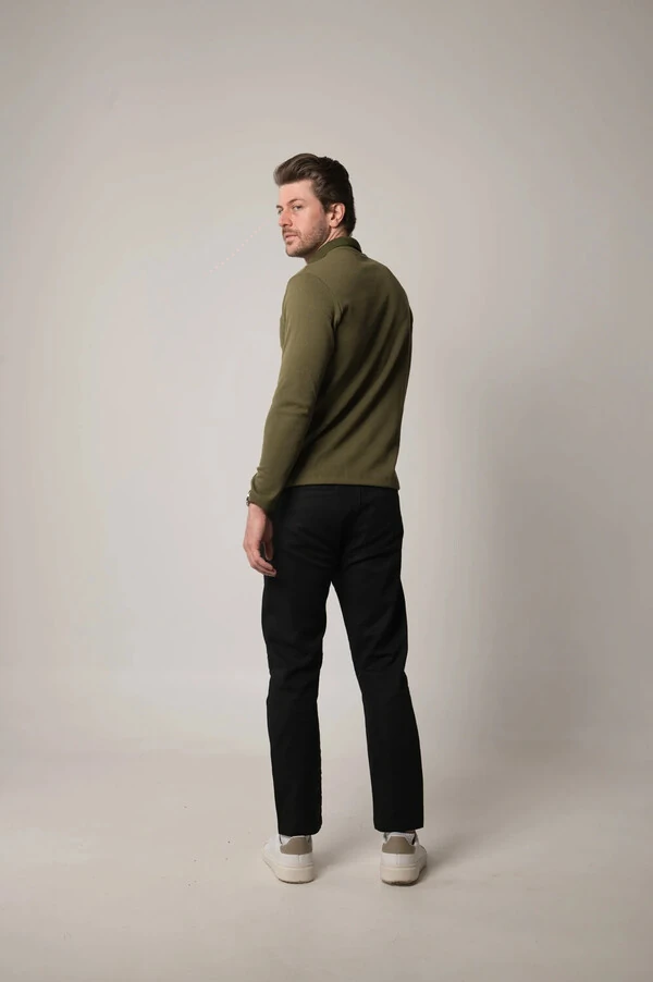Camisa Polo Texturizada Manga Longa