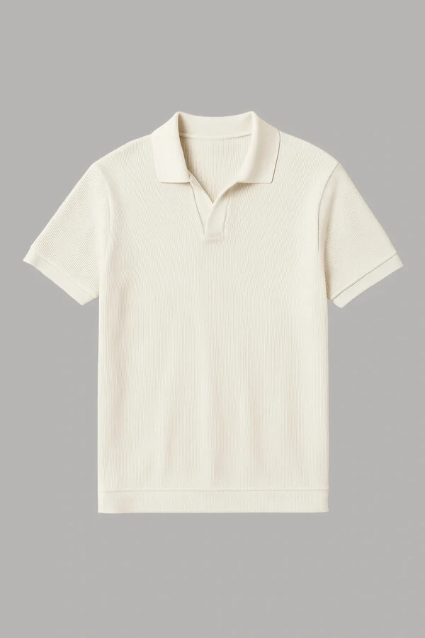 Camisa Polo Texturizada Manga Curta