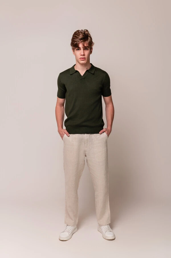 Camisa Polo Canelada