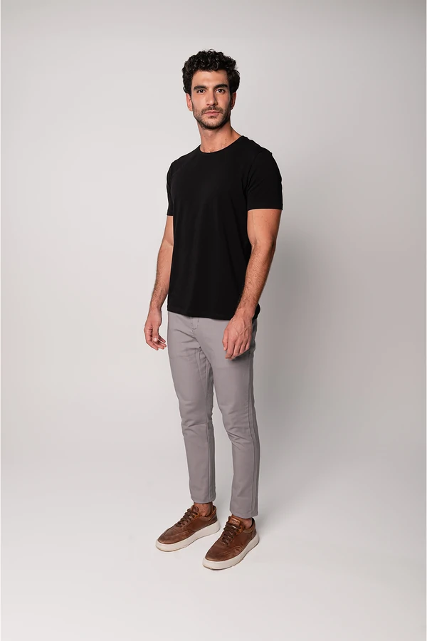Camiseta Básica de Algodão Egípcio
