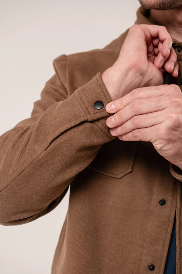 Jaqueta Overshirt Suede
