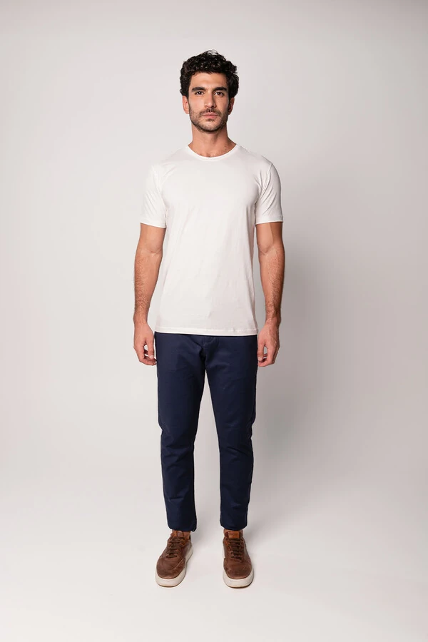 Camiseta Básica de Algodão Egípcio