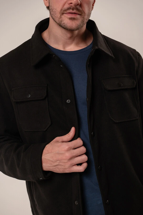 Jaqueta Overshirt Suede