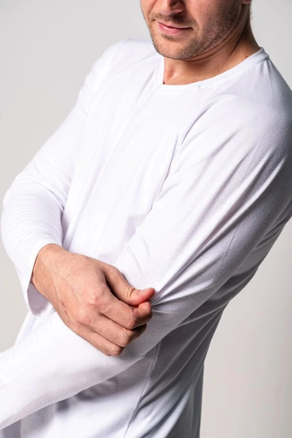 Camiseta Manga Longa de Algodão Egípcio