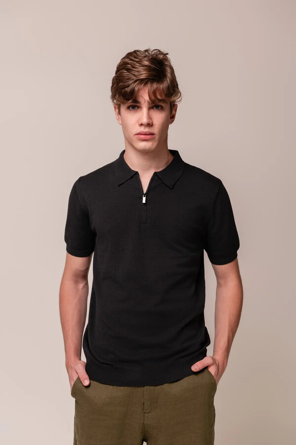 Camisa Polo Zip