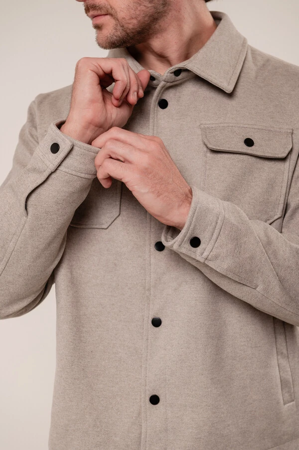 Jaqueta Overshirt Suede