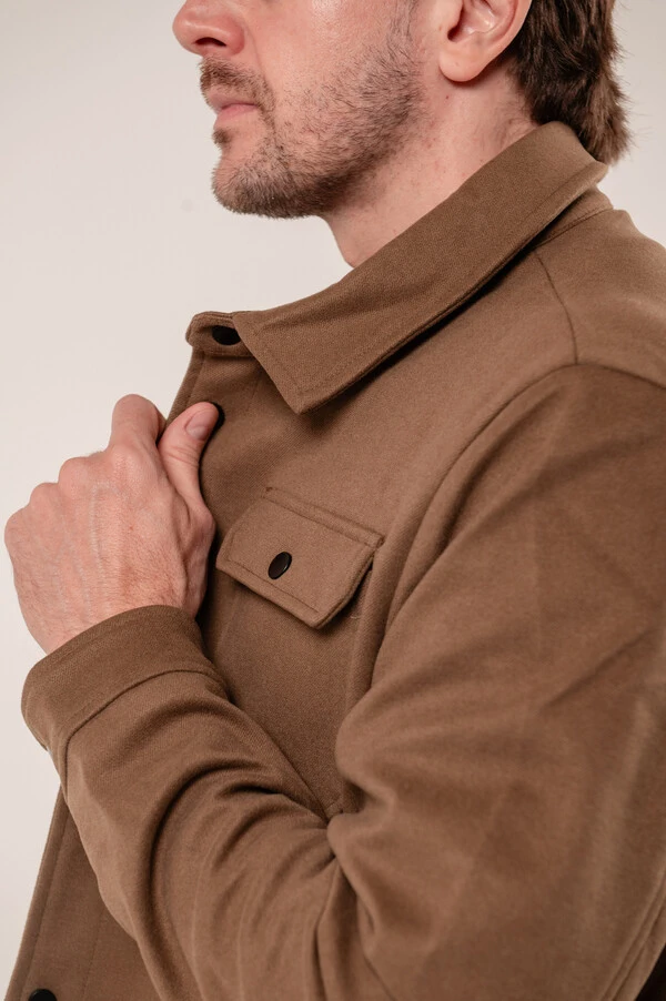 Jaqueta Overshirt Suede