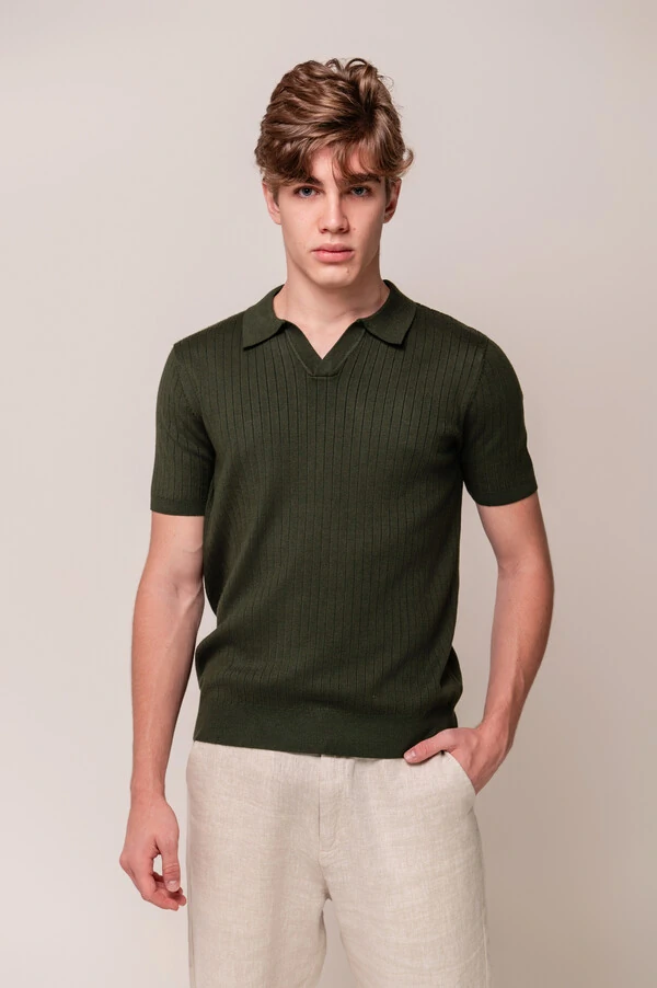 Camisa Polo Canelada