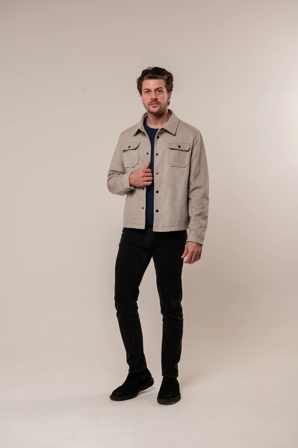Jaqueta Overshirt Suede