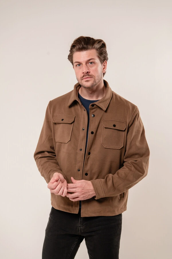 Jaqueta Overshirt Suede