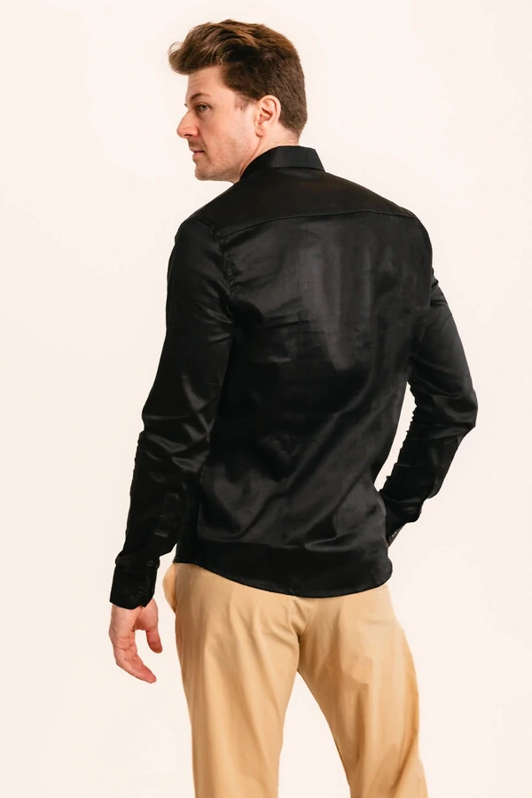 Camisa Social de Algodão Egípcio