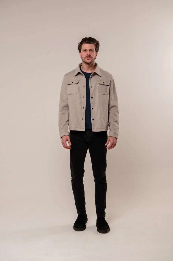 Jaqueta Overshirt Suede