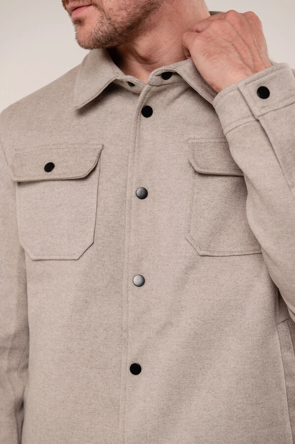 Jaqueta Overshirt Suede