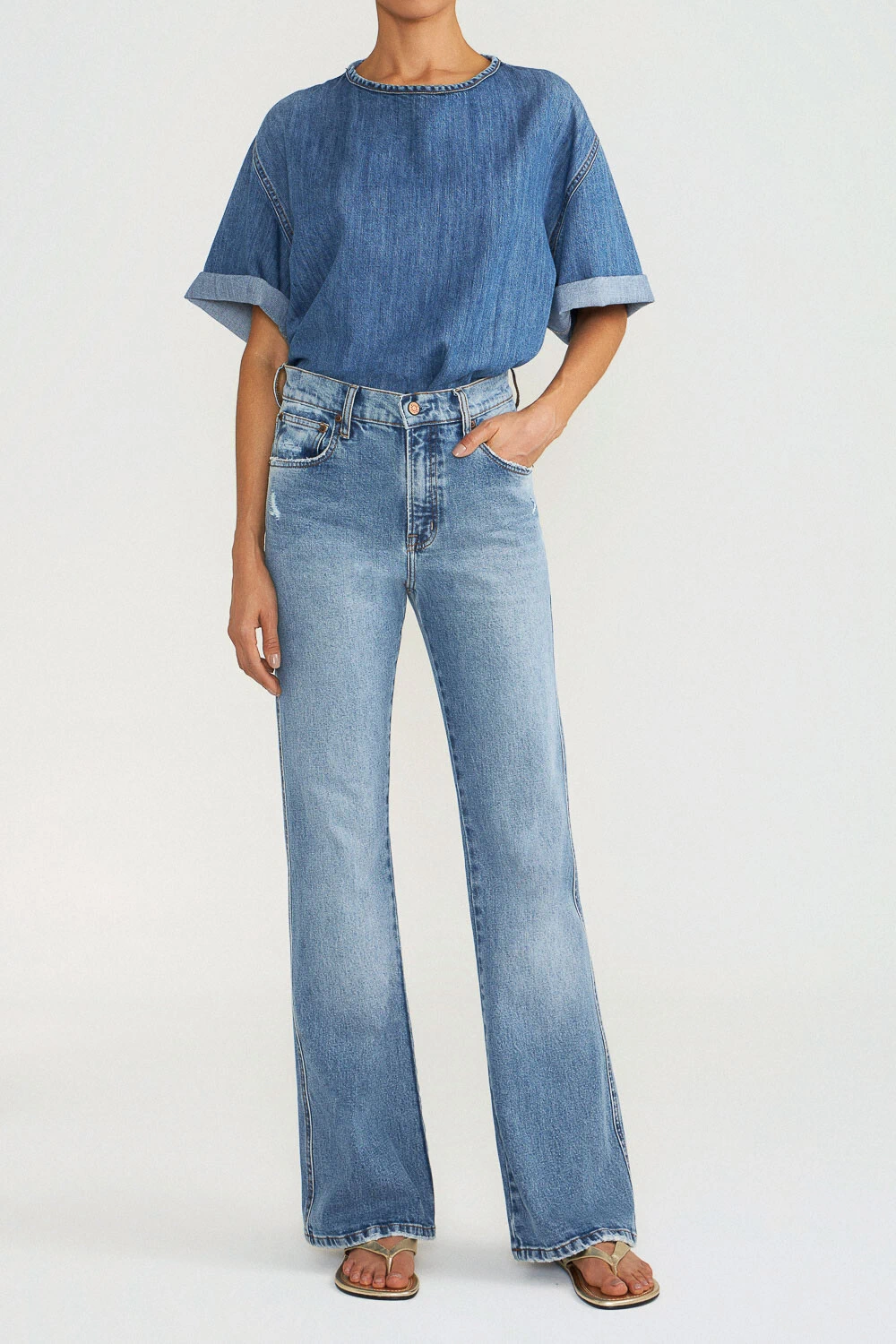 Foto Calça 70'S Stretch Jeans Vintage