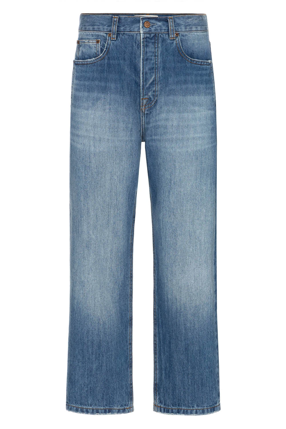 FotoCalça Wide Leg Cropped Jeans Escuro