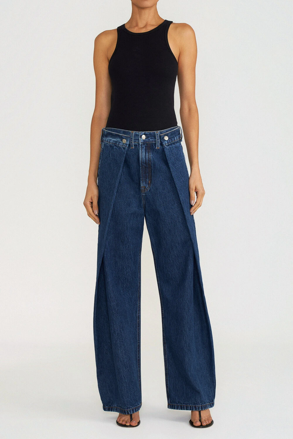 Foto Calça Double Fold Dark Wash Jeans