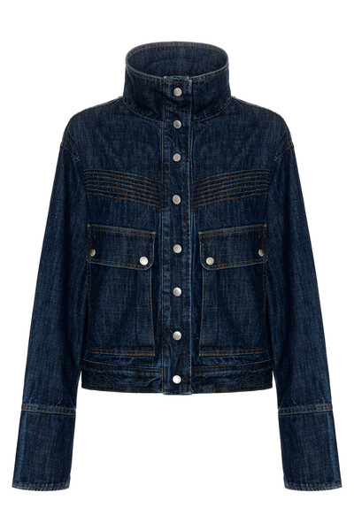 Foto Jaqueta Aviator Jeans Médio