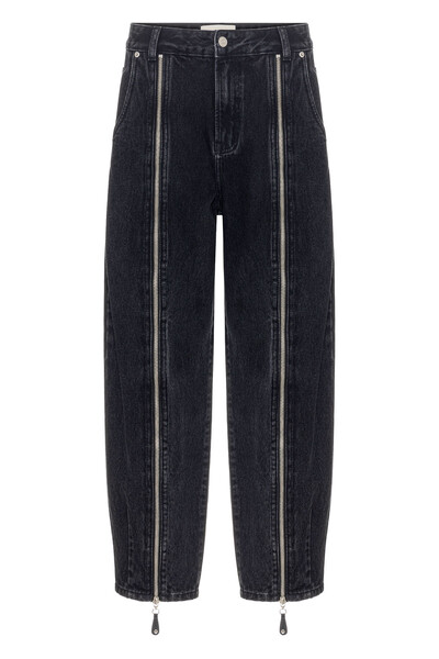 Foto Calça Balloon Ziper Black Jeans
