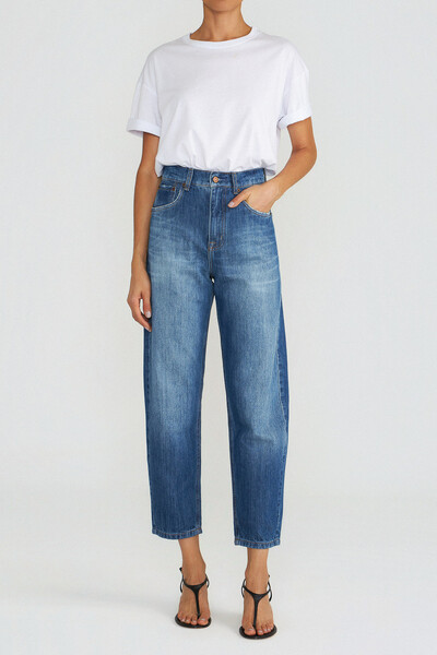 FotoCalça Baggy Lea Jeans Medio