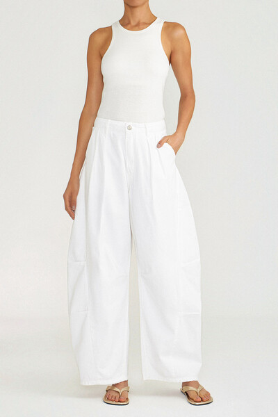 Foto Calça Tailor Barrel White Denim