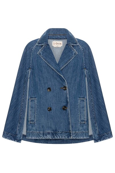 Foto Pelerine Jeans Médio