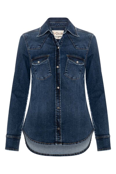 Foto Camisa Stretch Jeans Escuro