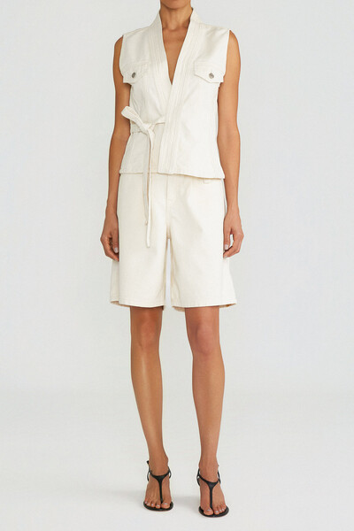 FotoColete Kimono Natural Denim