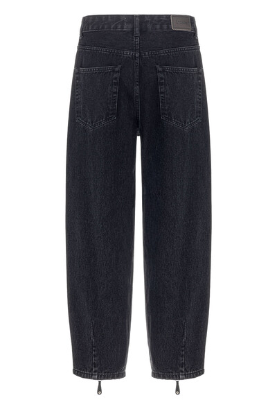 Foto Calça Balloon Ziper Black Jeans