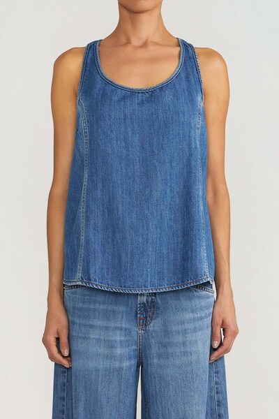Foto Regata Oversized Jeans Médio