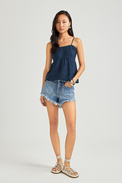 Foto Short Resort 70's Jeans Médio