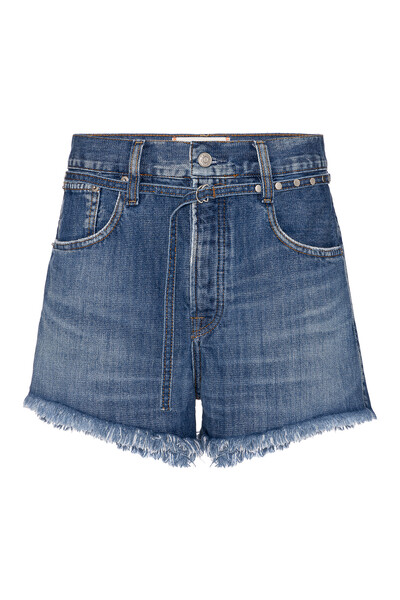 Foto Short Loose Jeans Escuro