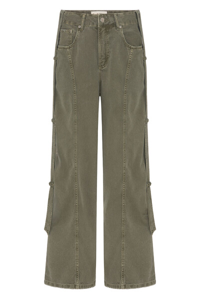 Foto Calça Baggy Strap Green Denim