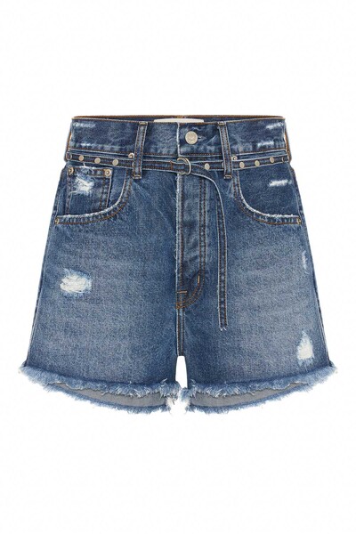 Foto Shorts Loose Jeans Escuro