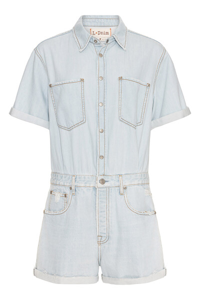 Foto Macaquinho Wide Jeans Vintage