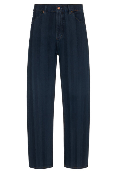 Foto Calça Baggy Navy Denim