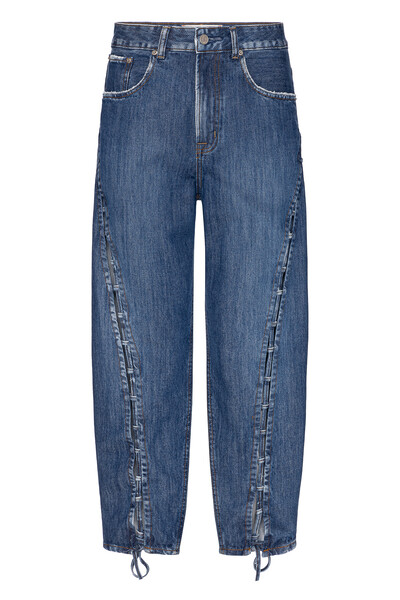 FotoCalça Balloon Trançada Jeans Escuro