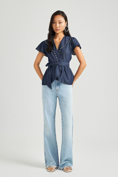Foto Blusa Jolie Raw Denim