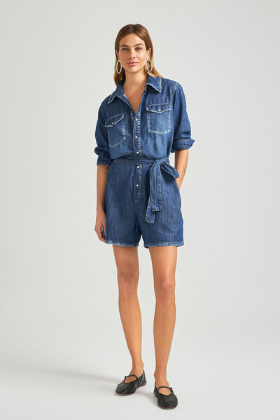 FotoMacaquinho Chemise Jeans Escuro