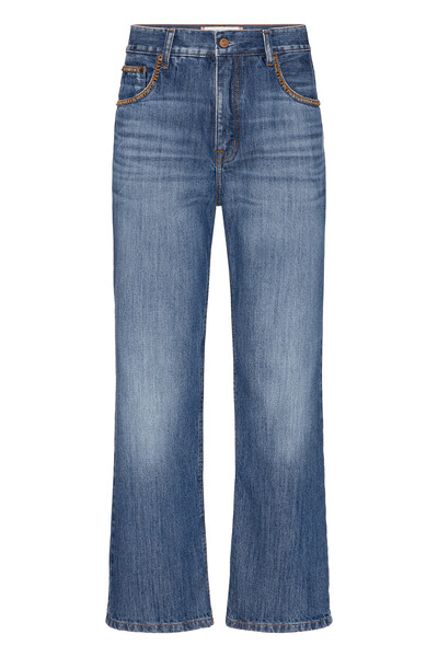 FotoCalça Tie Up Jeans Médio