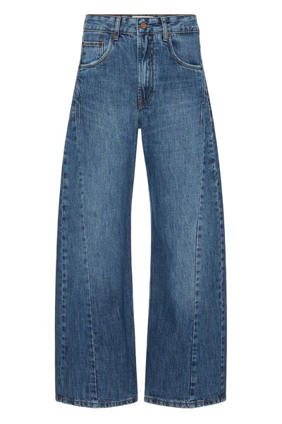 Foto Calça Wide Curve Jeans Escuro