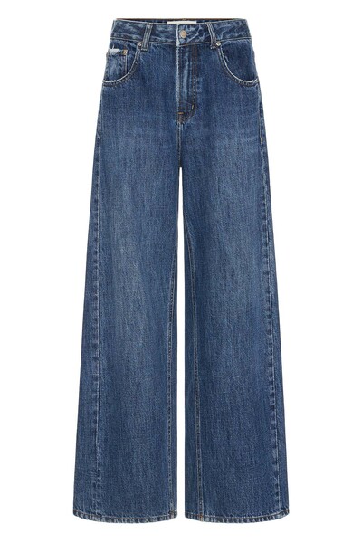 Foto Calça Wide Shift Jeans Médio